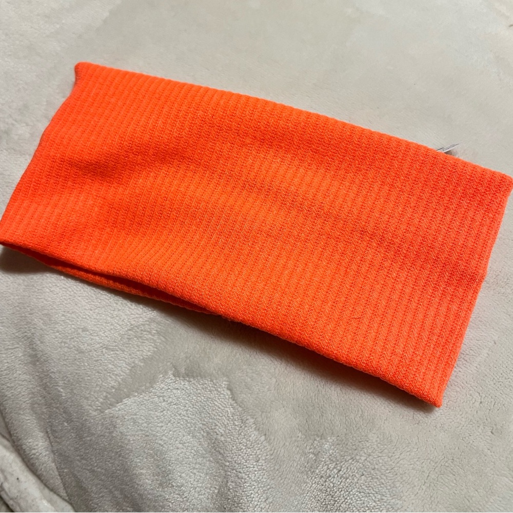 FREE PEOPLE Super Wide Soft Headband-Orange - Picture 3 of 5
